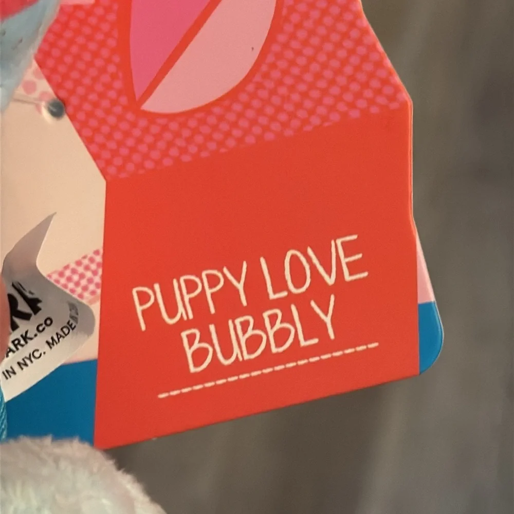 NWT Bark Box Puppy Love Bubbly Stuffed Champagne Bottle and Glass